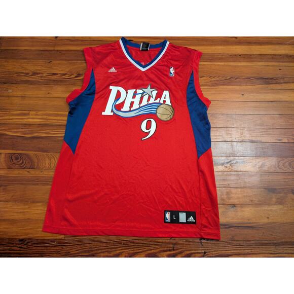 Adidas Philadelphia 76ers Andre Iguodala Mens Large NBA Red Jersey - Picture 1 of 7